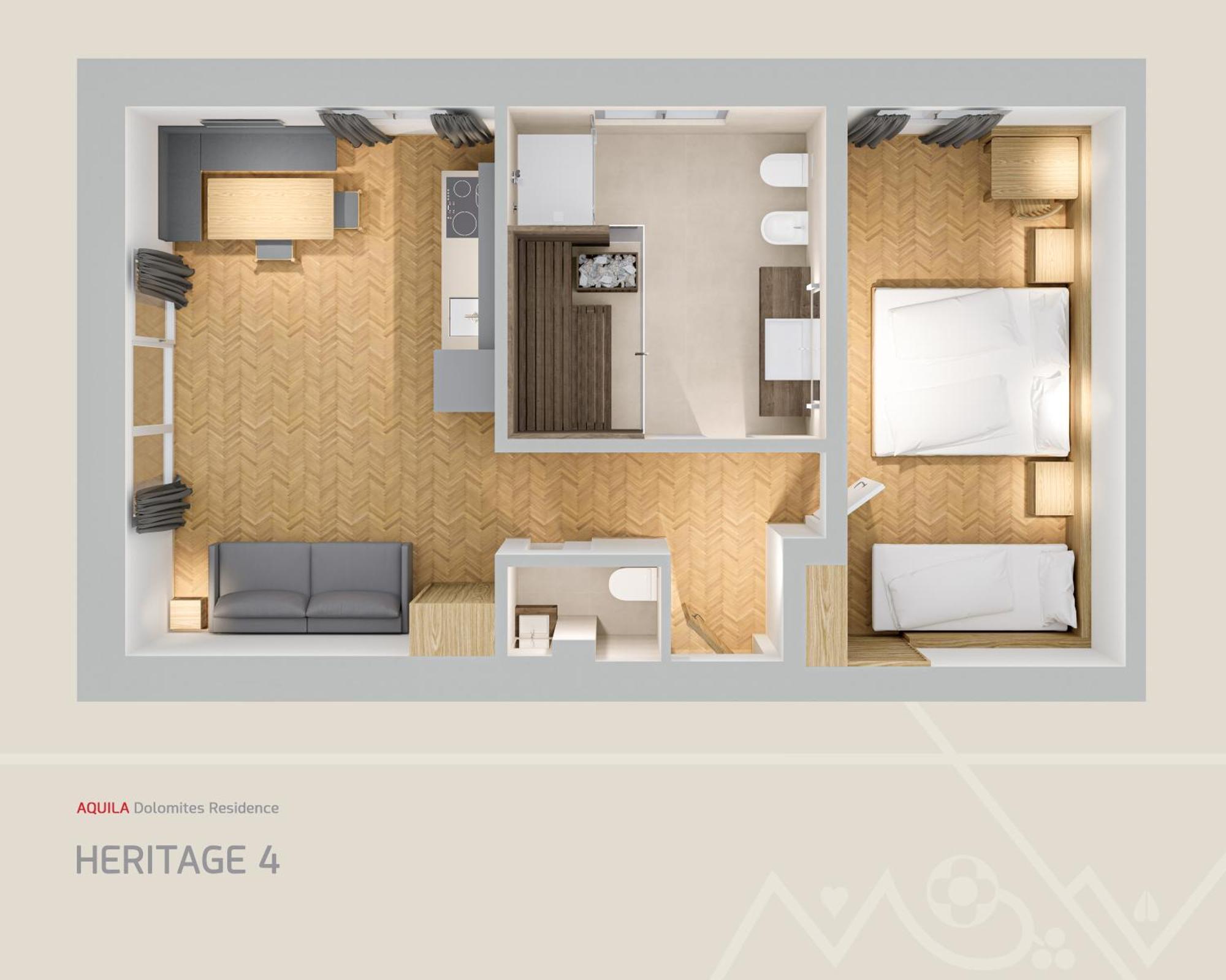 Aquila Dolomites Residence Ortisei Eksteriør bilde
